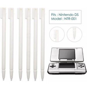 (6) STYLUS PENS NINTENDO DS PLASTIC REPLACEMENT PARTS ORIGINAL FAT DS CONSOLE